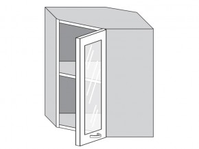 1.60.3у Шкаф настенный (h=720) угловой на 600мм со стекл. дверцей в Лянторе - lyantor.магазин96.com | фото