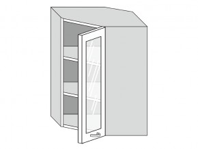 19.60.3у Шкаф настенный (h=913) угловой на 600мм со стекл. дверцей в Лянторе - lyantor.магазин96.com | фото