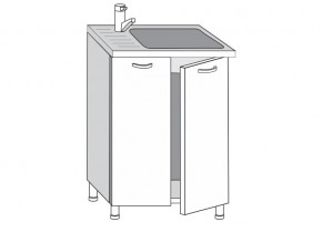 2.60.2м Шкаф-стол на 600мм под врезную мойку с 2-мя дверцами в Лянторе - lyantor.магазин96.com | фото