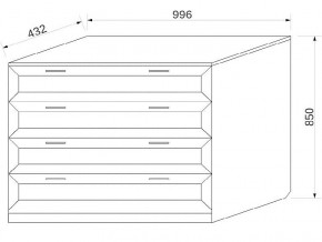 Комод с 4-мя ящиками в Лянторе - lyantor.магазин96.com | фото