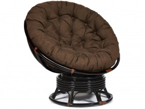 Кресло-качалка Papasan w 23/01 B с подушкой Antique brown, ткань Коричневый в Лянторе - lyantor.магазин96.com | фото