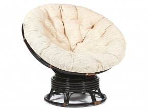 Кресло-качалка Papasan w 23/01 B с подушкой Antique brown, ткань Старт в Лянторе - lyantor.магазин96.com | фото