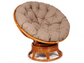 Кресло-качалка Papasan w 23/01 B с подушкой Cognac, экошерсть Коричневый в Лянторе - lyantor.магазин96.com | фото