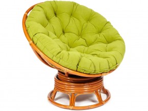 Кресло-качалка Papasan w 23/01 B с подушкой Cognac, флок Олива в Лянторе - lyantor.магазин96.com | фото