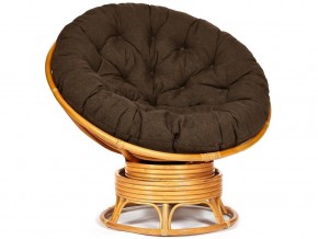 Кресло-качалка Papasan w 23/01 B с подушкой Honey, ткань Коричневый в Лянторе - lyantor.магазин96.com | фото