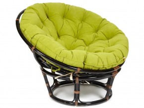 Кресло Papasan 23/01 W с подушкой Antique brown, флок Олива в Лянторе - lyantor.магазин96.com | фото