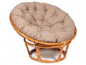 Кресло Papasan 23/01 W с подушкой Cognac, экошерсть Коричневый в Лянторе - lyantor.магазин96.com | фото