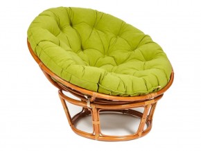 Кресло Papasan 23/01 W с подушкой Cognac, флок Олива в Лянторе - lyantor.магазин96.com | фото