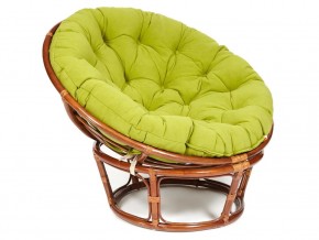 Кресло Papasan 23/01 W с подушкой Pecan, флок Олива в Лянторе - lyantor.магазин96.com | фото