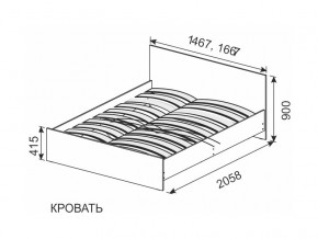 Кровать 1600х2000 ортопедическое основание в Лянторе - lyantor.магазин96.com | фото