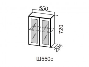 Ш550с/720 Шкаф навесной 550/720 (со стеклом) в Лянторе - lyantor.магазин96.com | фото