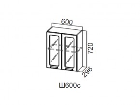 Ш600с/720 Шкаф навесной 600/720 (со стеклом) в Лянторе - lyantor.магазин96.com | фото